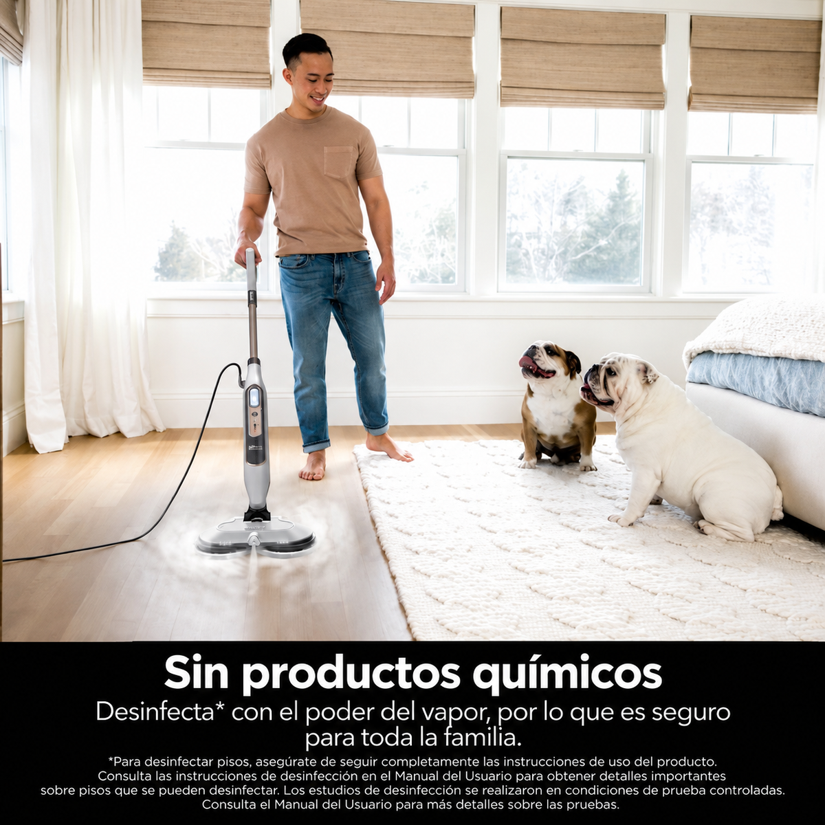 Mopa Multifuncional Trapeador a Vapor SharkPower - Limpieza Profunda de Pisos