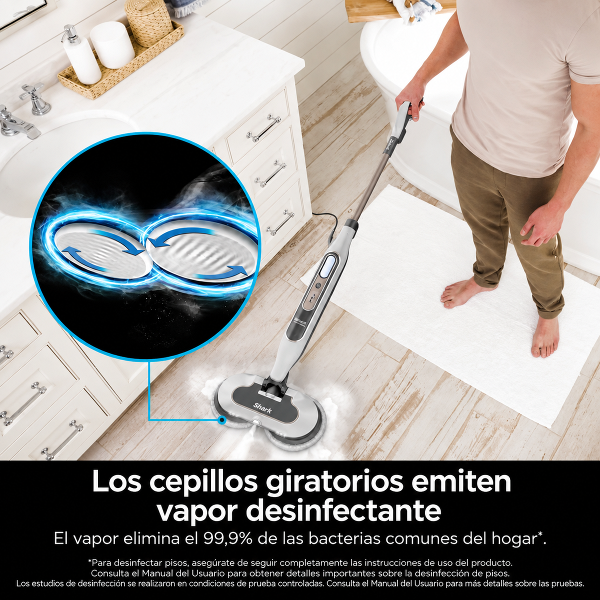Mopa Multifuncional Trapeador a Vapor SharkPower - Limpieza Profunda de Pisos