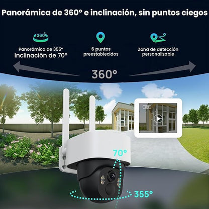 Cámara de Seguridad Panorámica 4G