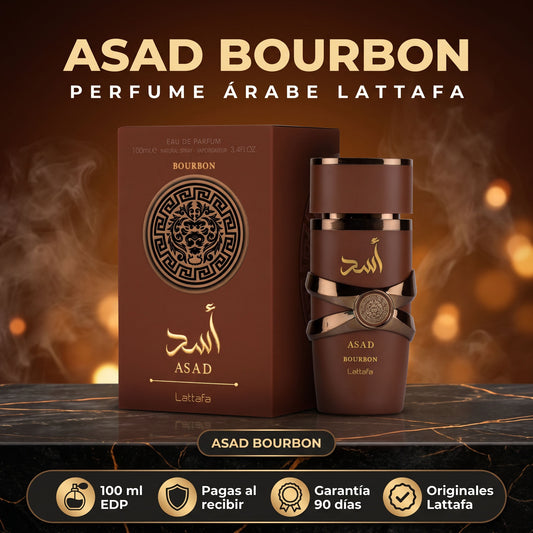 Perfume árabe Lattafa Asad Bourbon 100 ml EDP con su caja